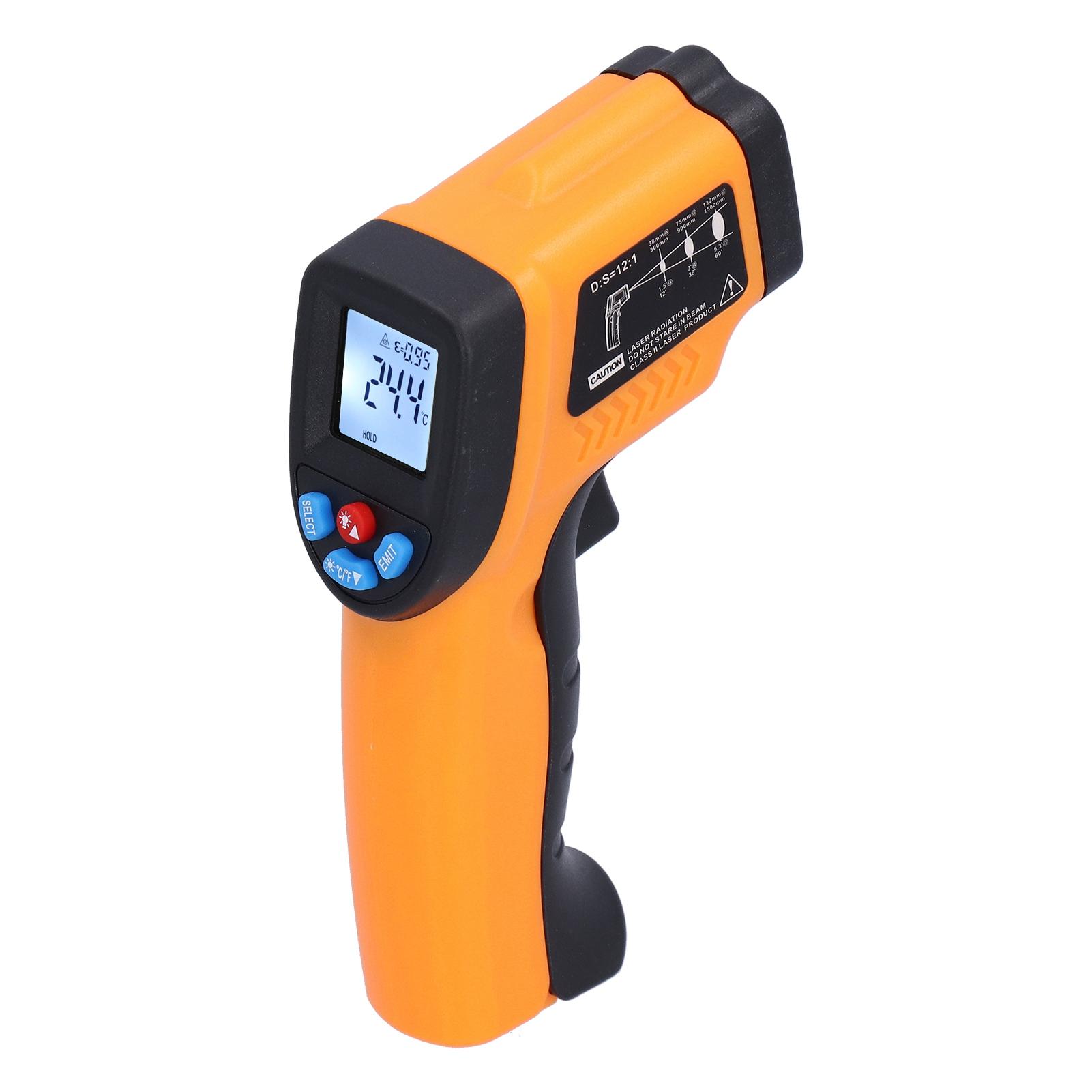 550 Infrared Thermometer Handheld Temperature Digital NonContact Thermometer(Orange Yellow )
550 Infrared Thermometer Handheld Temperature Digital NonContact Thermometer(Orange Yellow )