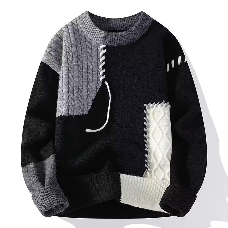Men s Winter Patchwork Color Block Sweater - Casual, Loose, and Stylish Knitwear 2XL сірий
Men s Winter Patchwork Color Block Sweater - Casual, Loose, and Stylish Knitwear 2XL сірий