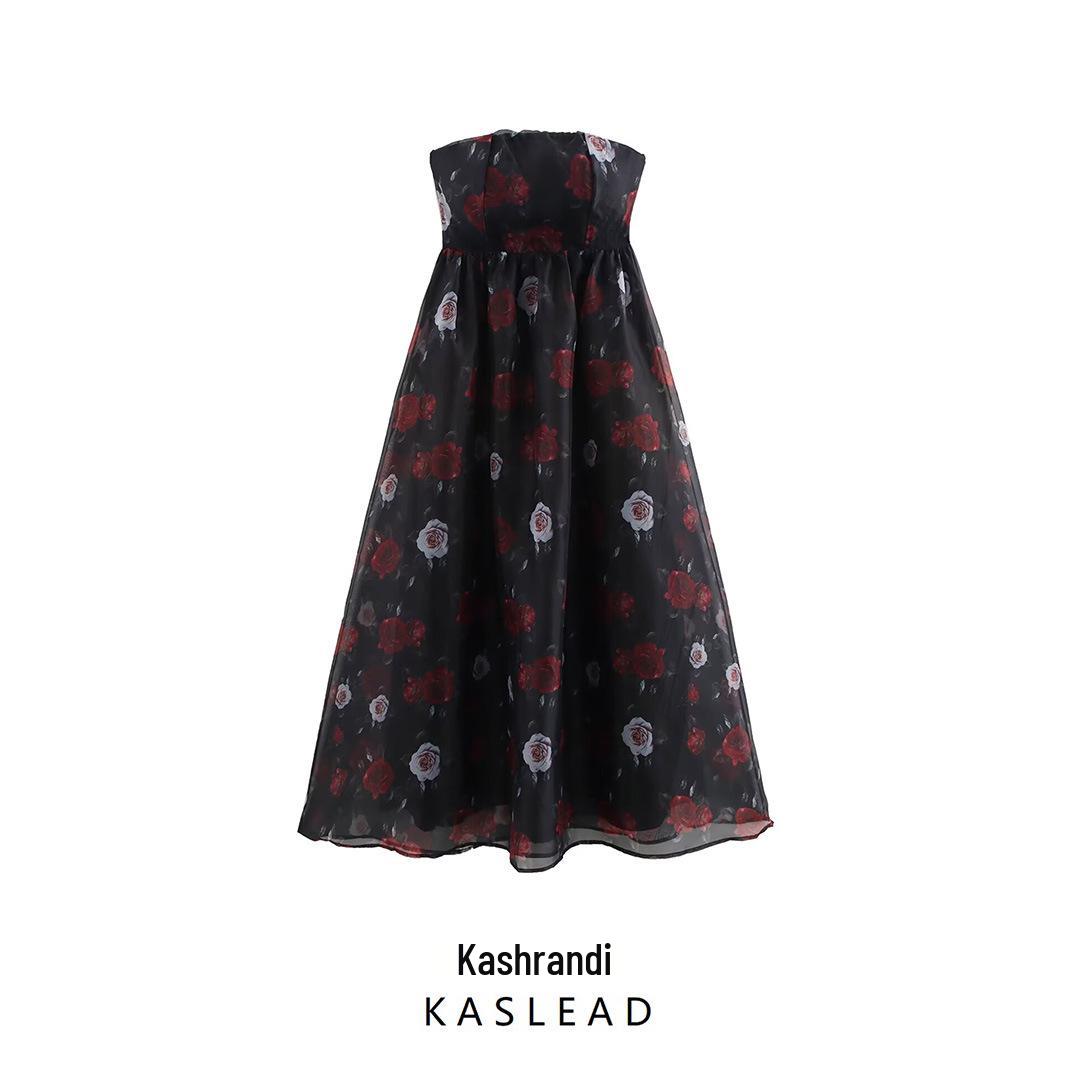Spring 2025 Women s European & American Style French Bandeau Organza Print Long Dress S
Spring 2025 Women s European & American Style French Bandeau Organza Print Long Dress S