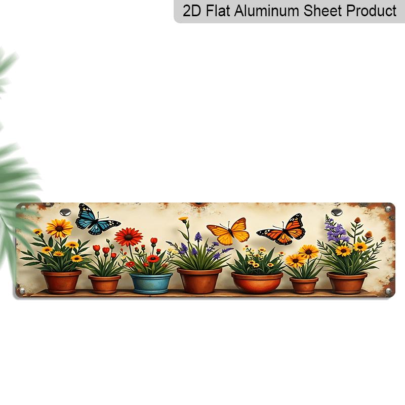 2D Floor Plan, Flowers Blooming in A Flower Pot, Butterflies Fluttering Beside Aluminum Art Wall Decoration Signs, Ideal Gifts for Bedrooms and 40cm x 10cm
2D Floor Plan, Flowers Blooming in A Flower Pot, Butterflies Fluttering Beside Aluminum Art Wall Decoration Signs, Ideal Gifts for Bedrooms and 40cm x 10cm