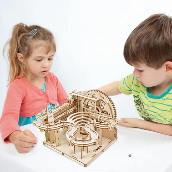 Двойной катящийся шаровой трек STEM Science Kit Kids Wooden 3D Puzzle Set DIY Educational Science Experiment Projects Crafts Building Toy A
Двойной катящийся шаровой трек STEM Science Kit Kids Wooden 3D Puzzle Set DIY Educational Science Experiment Projects Crafts Building Toy A