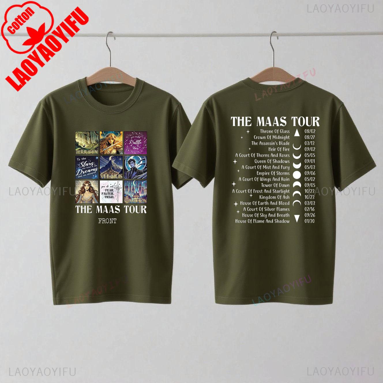 Sarah J Maas SJM Merch World Tour Throne of Glass T-shirt Crescent City Fan Apparel Summer Fashion Casual Comfort Cotton Tees S
Sarah J Maas SJM Merch World Tour Throne of Glass T-shirt Crescent City Fan Apparel Summer Fashion Casual Comfort Cotton Tees S