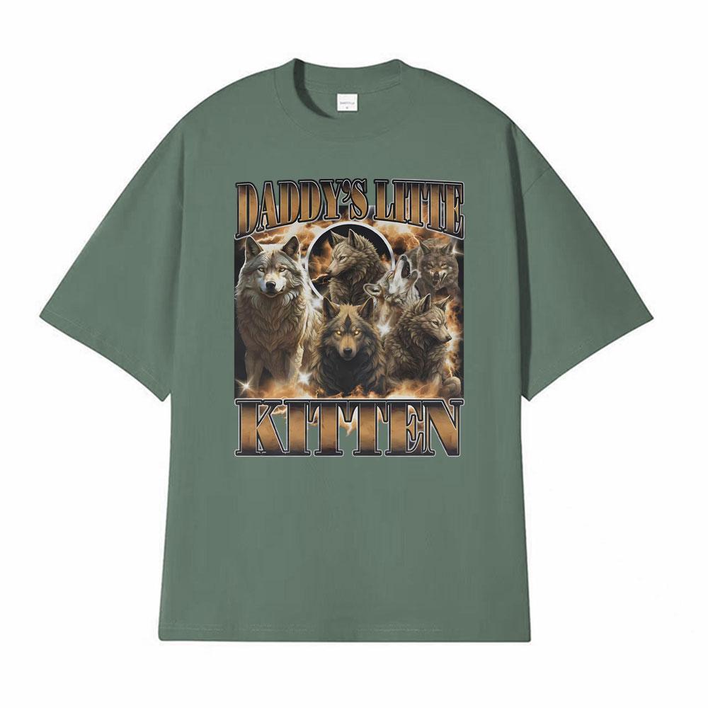Daddys Little Kitten Print T Shirt Meme Alpha Wolf Werewolf 90s Vintage Tshirts Men Women Fashion Oversized Hot Sale T Shirts 4XL
Daddys Little Kitten Print T Shirt Meme Alpha Wolf Werewolf 90s Vintage Tshirts Men Women Fashion Oversized Hot Sale T Shirts 4XL