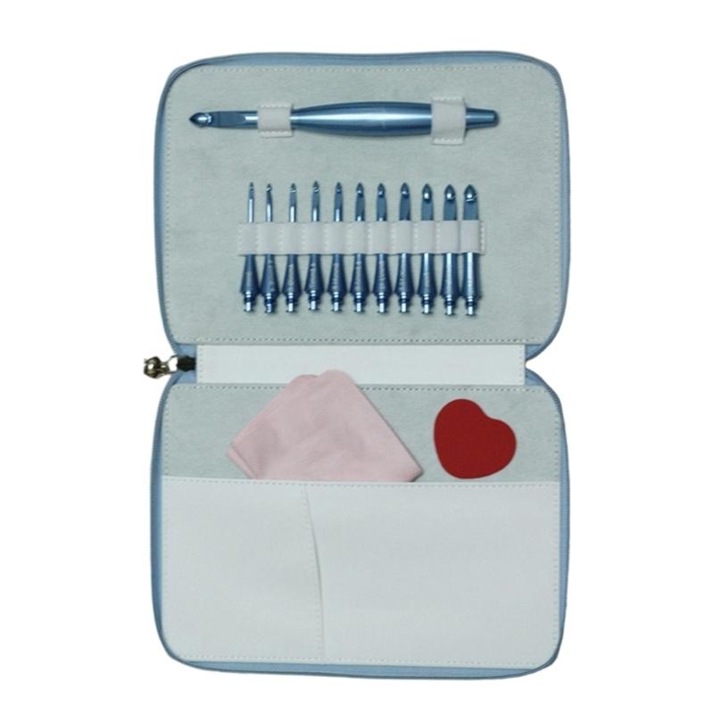 Aluminum Crochet Hook with 12 Interchangeable Tip Ergonomic Handle Crochet Hook Needle 3.0mm-10mm For Knitting Craft 1
Aluminum Crochet Hook with 12 Interchangeable Tip Ergonomic Handle Crochet Hook Needle 3.0mm-10mm For Knitting Craft 1