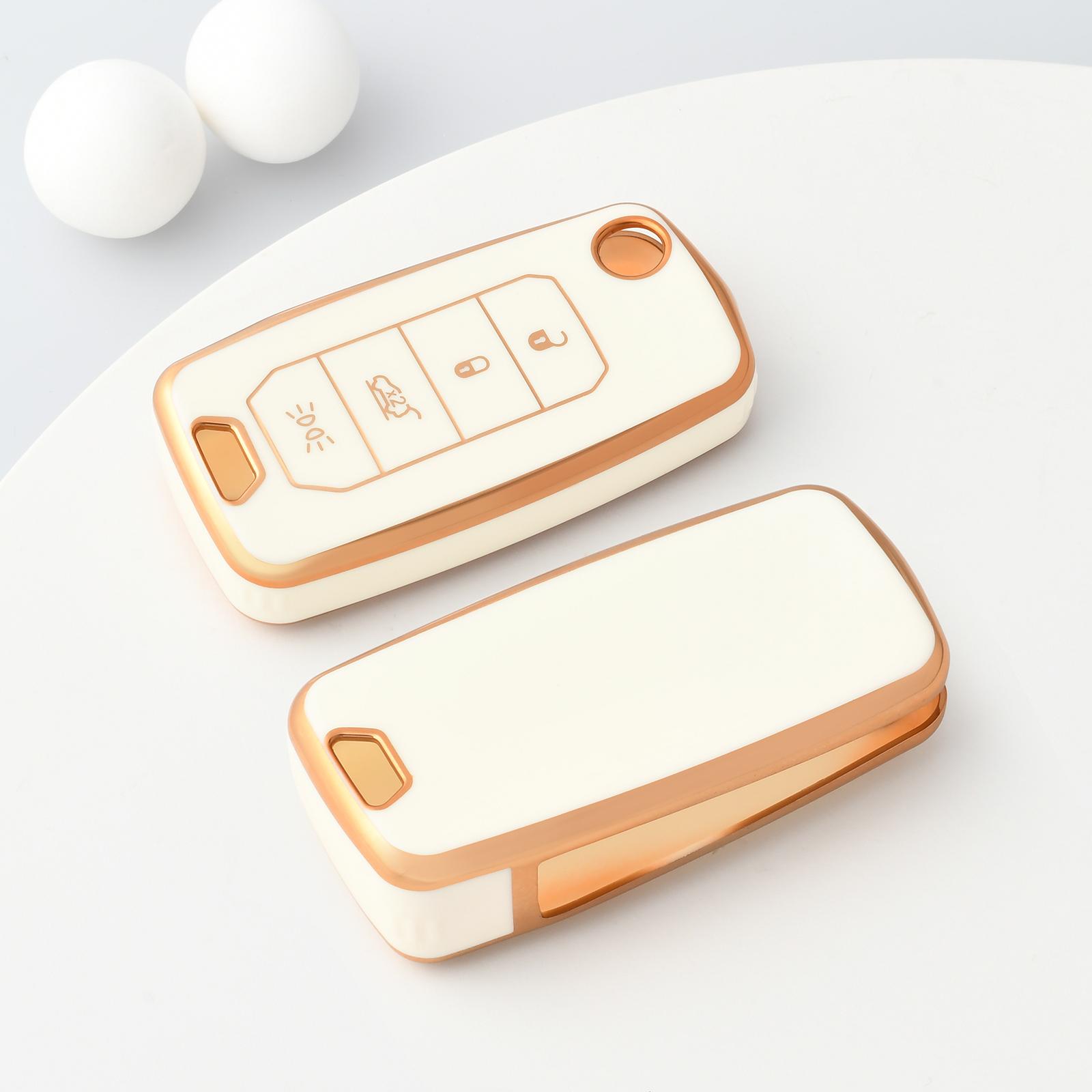 4 Buttons TPU Car Key Case Cover Shell For Jeep Renegade Compass 2016 2019 Remote Fob Protection Flip Folding Shell Accessories біле золото кольору
4 Buttons TPU Car Key Case Cover Shell For Jeep Renegade Compass 2016 2019 Remote Fob Protection Flip Folding Shell Accessories біле золото кольору