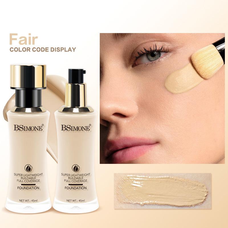 Bsimone Liquid Foundation For Face Base Makeup Waterproof Face Corrector Moisturizer Face Concealer Cosmetics 6 Colors FAIR
Bsimone Liquid Foundation For Face Base Makeup Waterproof Face Corrector Moisturizer Face Concealer Cosmetics 6 Colors FAIR