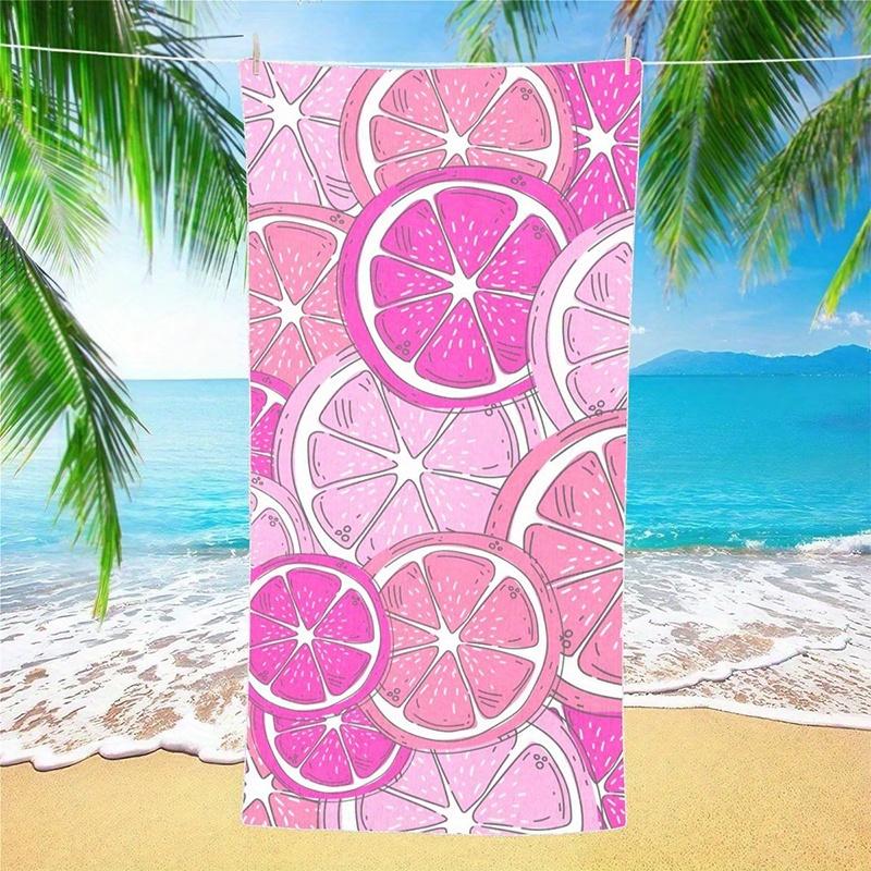 Beach Towel Pink Grapefruit Slice Printed Pattern Sunscreen Windproof Suitable For Pool Camping Travel Blanket W30*H60(CM)
Beach Towel Pink Grapefruit Slice Printed Pattern Sunscreen Windproof Suitable For Pool Camping Travel Blanket W30*H60(CM)