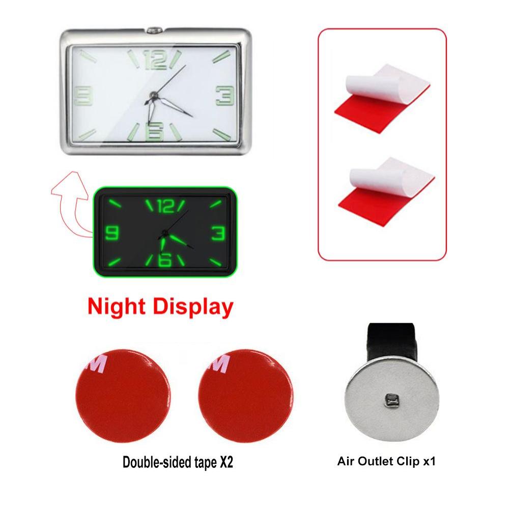 Universal Car Dashboard Clock with Luminous Display - Premium Zinc Alloy Square Quartz Clock for Car Interior (48x30mm) +Vent Clip білий
Universal Car Dashboard Clock with Luminous Display - Premium Zinc Alloy Square Quartz Clock for Car Interior (48x30mm) +Vent Clip білий
