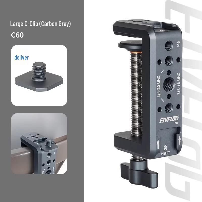 Multi-Functional Aluminum Alloy Extension Clamp for Photography
Multi-Functional Aluminum Alloy Extension Clamp for Photography