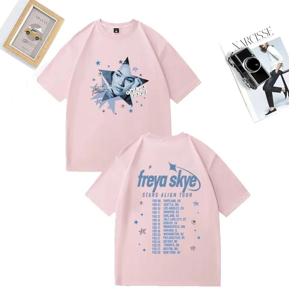 Freya Skye Stars Align World Tour Double Sided Oversized T-Shirt Pop Singer Casual Gray Unisex T-shirts XXXL
Freya Skye Stars Align World Tour Double Sided Oversized T-Shirt Pop Singer Casual Gray Unisex T-shirts XXXL