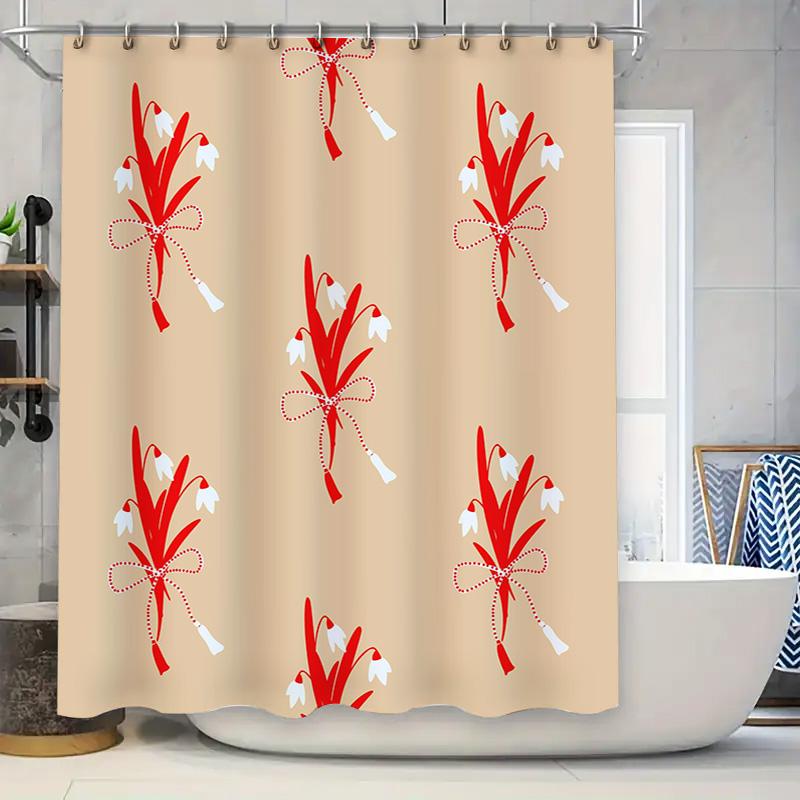Beautiful Red Snowflake Print Shower Curtain for Bathroom Decor Waterproof Fabric in Multiple Sizes 90x180cm
Beautiful Red Snowflake Print Shower Curtain for Bathroom Decor Waterproof Fabric in Multiple Sizes 90x180cm