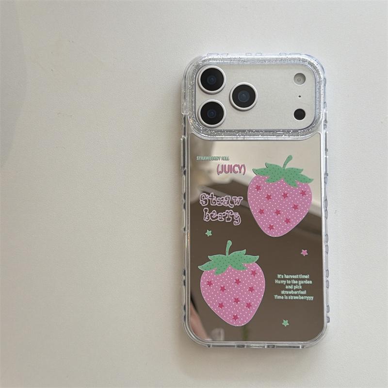 New 2026 Mirror Surface Pink Polka Dot Strawberry Phone Case For iPhone 17 Pro 16 15 14 17 Pro Max Shockproof Cover Girl For iPhone 15
New 2026 Mirror Surface Pink Polka Dot Strawberry Phone Case For iPhone 17 Pro 16 15 14 17 Pro Max Shockproof Cover Girl For iPhone 15
