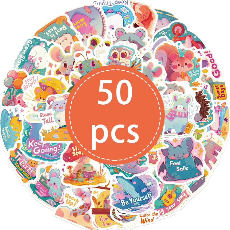 50PCS Kawaii Animal Stickers Cute Cartoon Waterproof Vinyl Decals for Water Bottle Laptop Luggage Helmet-Assorted Animal Designs
50PCS Kawaii Animal Stickers Cute Cartoon Waterproof Vinyl Decals for Water Bottle Laptop Luggage Helmet-Assorted Animal Designs