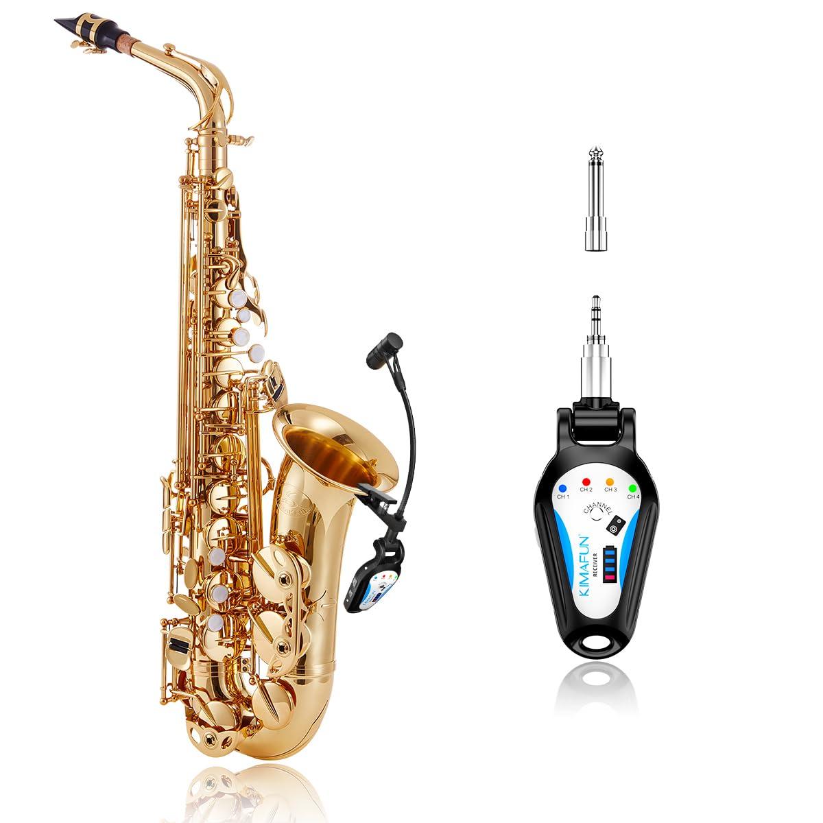 KIMAFUN 2.4G Wireless Saxophone Microphone Clip-on Instrument Microphone Plug & Play Noise Reduction 30M Transmission Distance 8 Hours Continuous Use
KIMAFUN 2.4G Wireless Saxophone Microphone Clip-on Instrument Microphone Plug & Play Noise Reduction 30M Transmission Distance 8 Hours Continuous Use