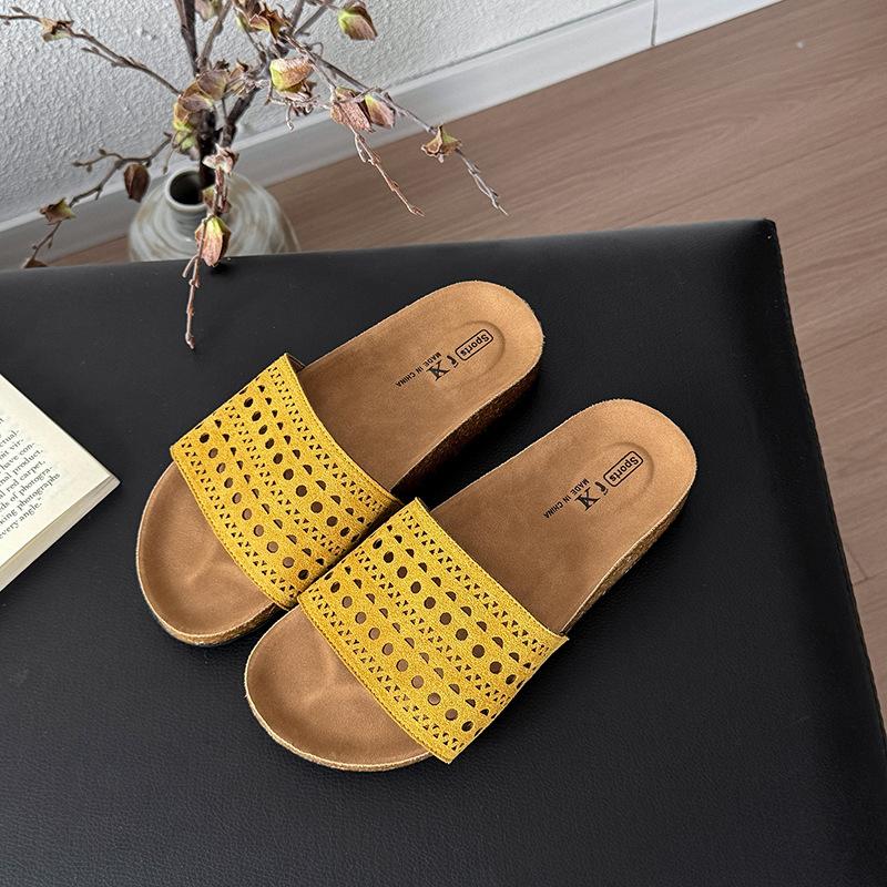 Retro hollow one-word slippers women s summer wear 2025 new fashion and leisure flat-bottomed open-toed beach sandals 41 жовтий
Retro hollow one-word slippers women s summer wear 2025 new fashion and leisure flat-bottomed open-toed beach sandals 41 жовтий