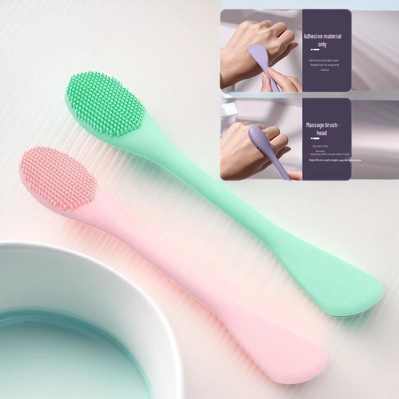 Double-Ended Silicone Facial Brush: Cleansing, Massage & Mask Application Tool for Blackhead Removal 17*3 cm троянди рожеві кольору
Double-Ended Silicone Facial Brush: Cleansing, Massage & Mask Application Tool for Blackhead Removal 17*3 cm троянди рожеві кольору
