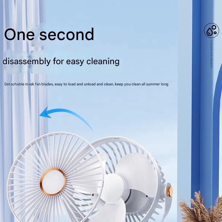 USB Rechargeable Mini Clip-On Fan - Silent Portable Desk Fan for Office, Dorm, Stroller, Desktop - Compact & Lightweight Design 20.810.15 білий
USB Rechargeable Mini Clip-On Fan - Silent Portable Desk Fan for Office, Dorm, Stroller, Desktop - Compact & Lightweight Design 20.810.15 білий
