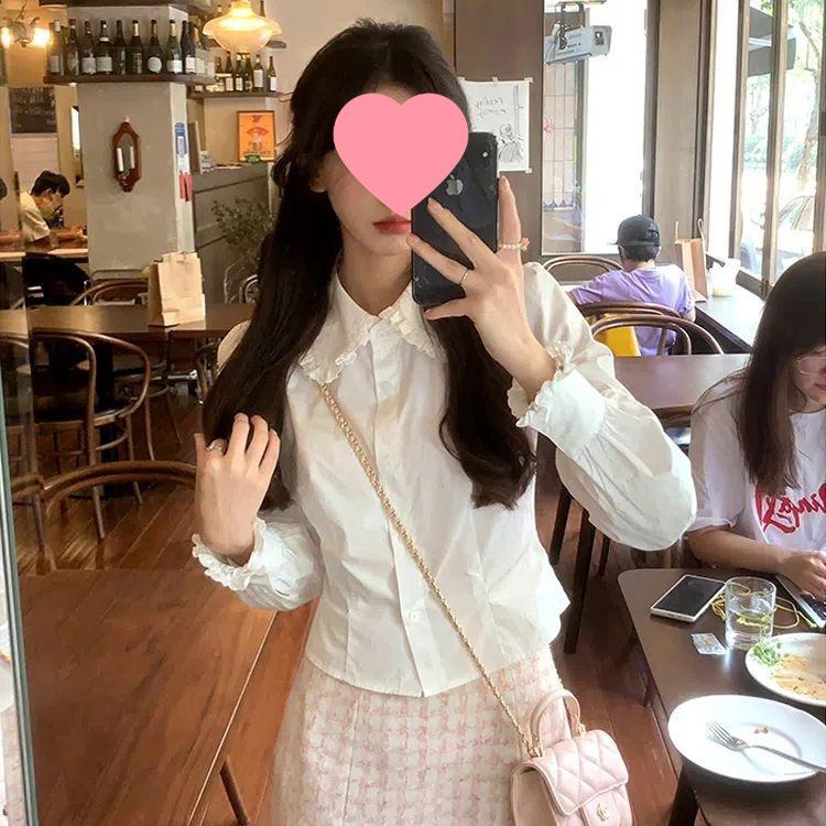 2025 Spring/Autumn Sweet Girly Slim-Fit White Puff Sleeve Top S (Recommended 35-48 kg)
2025 Spring/Autumn Sweet Girly Slim-Fit White Puff Sleeve Top S (Recommended 35-48 kg)