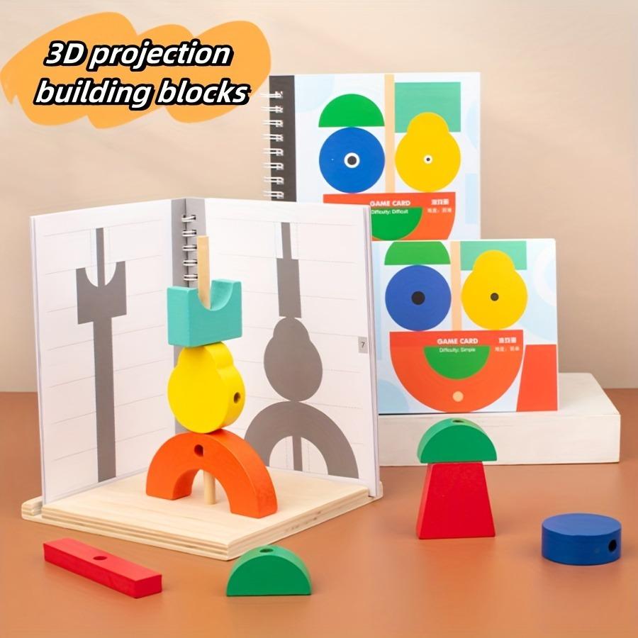 Wooden Building Blocks with 3D Stereo Projection space shadow matching puzzle and early education assembly toys
Wooden Building Blocks with 3D Stereo Projection space shadow matching puzzle and early education assembly toys