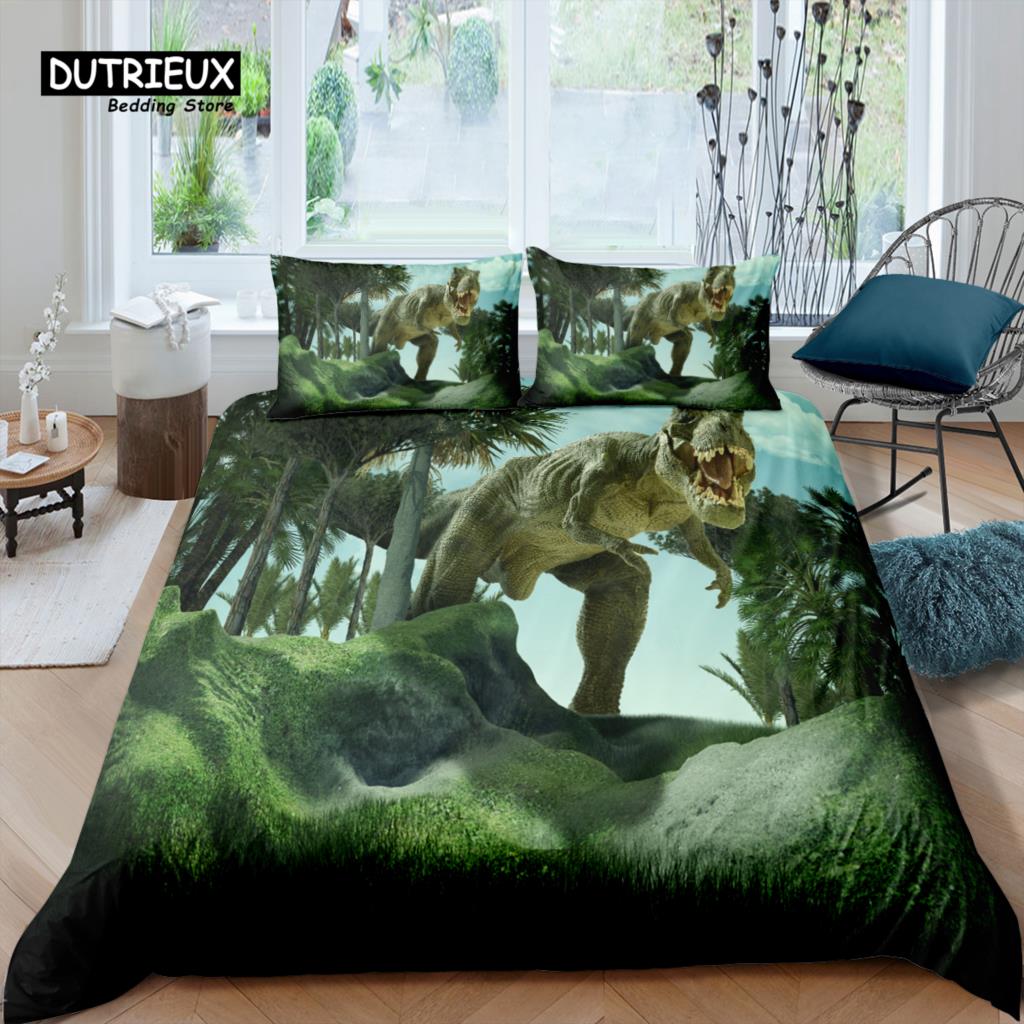 Home Living Luxury 3D Tyrannosaurus Bedding Set Girl Duvet Cover Set Pillowcase Kids Bedding Set Queen and King EU/US/AU/UK Size EU single(135x200cm) 
Home Living Luxury 3D Tyrannosaurus Bedding Set Girl Duvet Cover Set Pillowcase Kids Bedding Set Queen and King EU/US/AU/UK Size EU single(135x200cm)