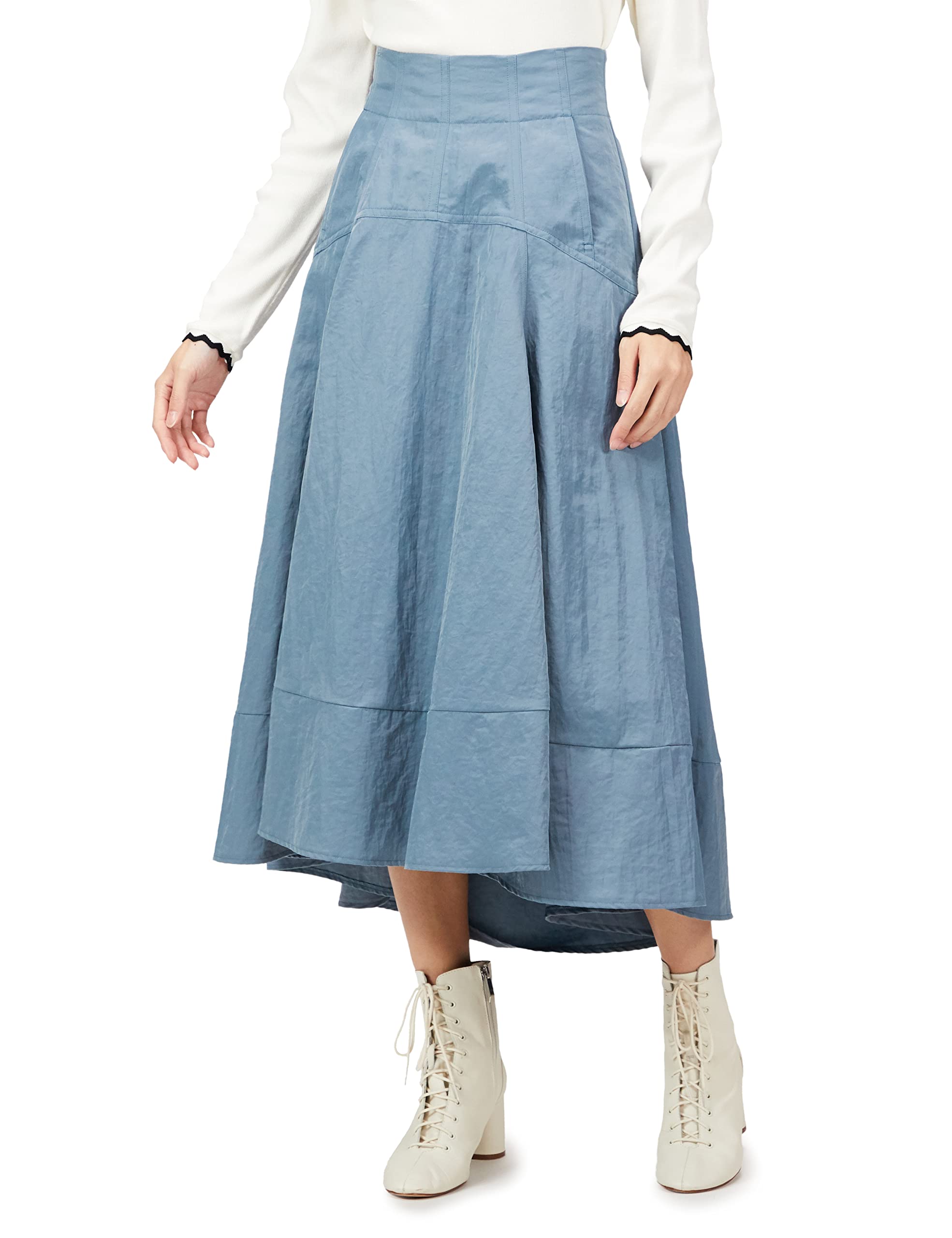 FRAY I.D Asymmetric Hemstitch Flare Nylon Skirt FWFS225218 Women s BLU 1
FRAY I.D Asymmetric Hemstitch Flare Nylon Skirt FWFS225218 Women s BLU 1