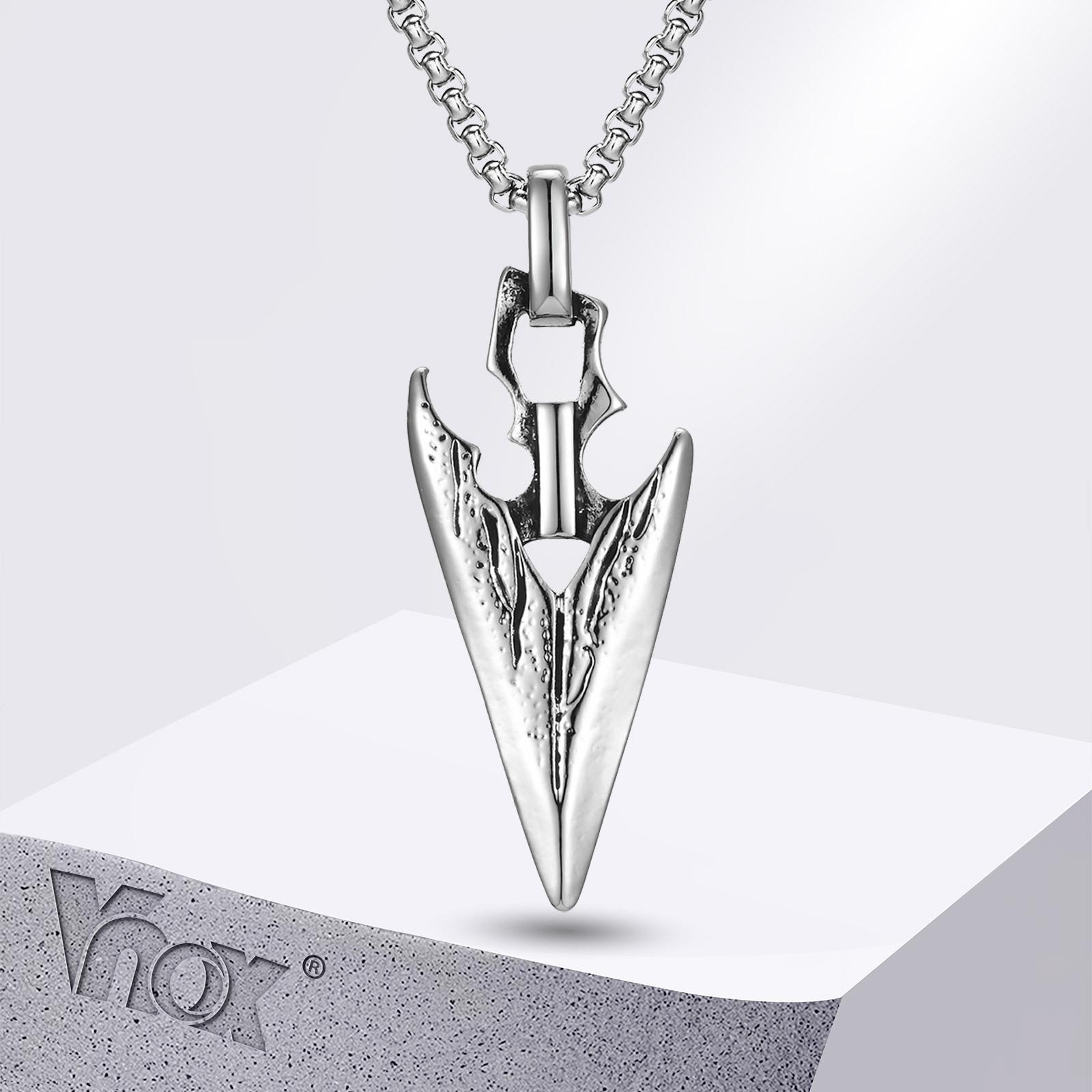 Vnox Viking Spear Head Pendant Necklaces for Men, Color Arrow Head Necklace Collar, Ethnic Style Jewelry
Vnox Viking Spear Head Pendant Necklaces for Men, Color Arrow Head Necklace Collar, Ethnic Style Jewelry