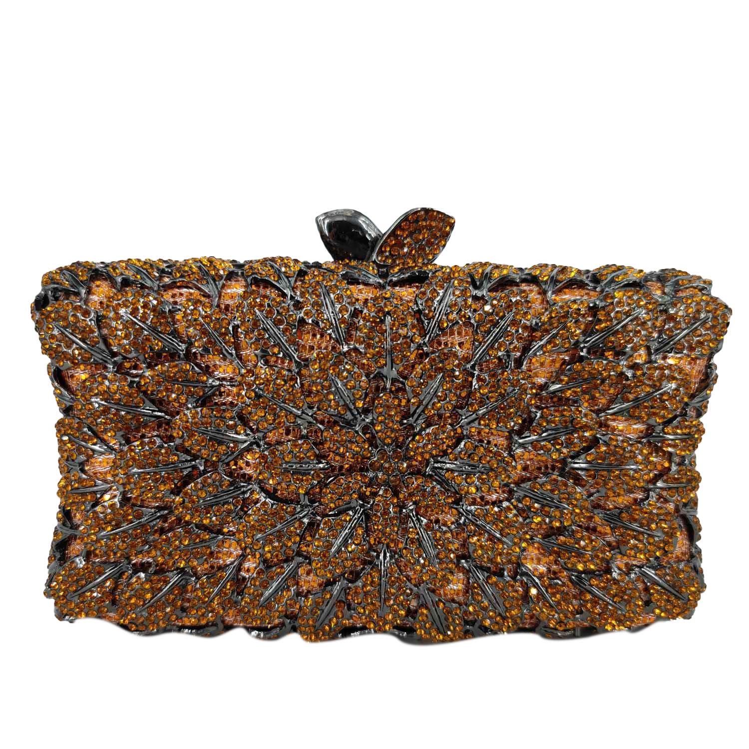 Boutique De FGG Vintage Retro Women Bronze Evening Clutch Bags Flower Rhinestone Handbags and Purses Party Minaudiere Bag Small
Boutique De FGG Vintage Retro Women Bronze Evening Clutch Bags Flower Rhinestone Handbags and Purses Party Minaudiere Bag Small
