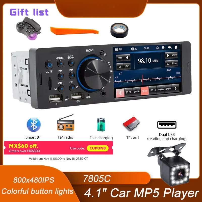 1 Din 4.1 IPS сенсорный экран Автомобильный MP5-плеер TF USB AUX Dual USB BT Цветная подсветка кнопок FM-радио Видеовыход Автомобильная стереосистема
1 Din 4.1 IPS сенсорный экран Автомобильный MP5-плеер TF USB AUX Dual USB BT Цветная подсветка кнопок FM-радио Видеовыход Автомобильная стереосистема