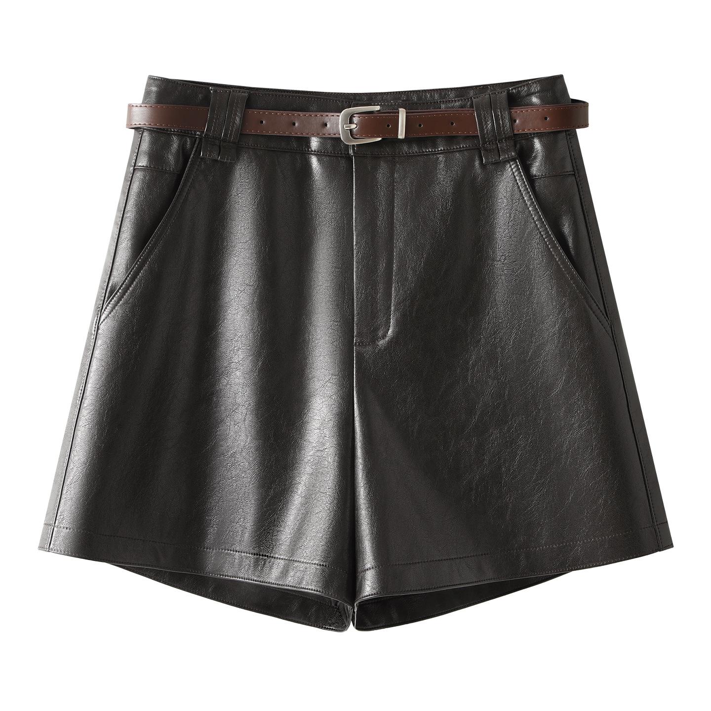 Coffee PU Leather High-Waisted A-line Shorts for Women & Girls - Winter 2025 Fashion, Slimming & Versatile 3XL
Coffee PU Leather High-Waisted A-line Shorts for Women & Girls - Winter 2025 Fashion, Slimming & Versatile 3XL