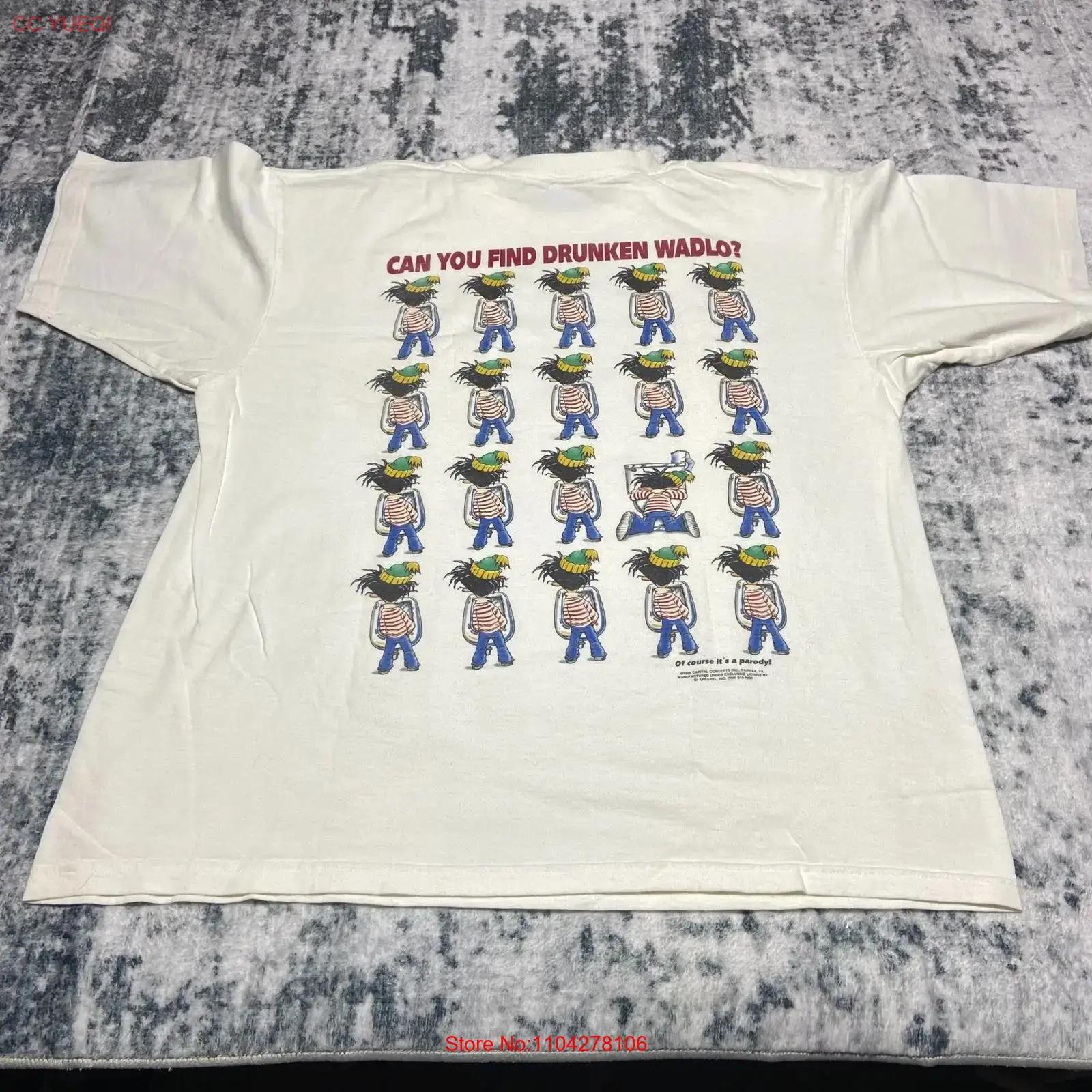Vintage 1985 Capital Concepts Drunken Wadlo Parody T Shirt XL White Cotton Funny vintage Washed homme Slightly designer clothes S разноцветный
Vintage 1985 Capital Concepts Drunken Wadlo Parody T Shirt XL White Cotton Funny vintage Washed homme Slightly designer clothes S разноцветный