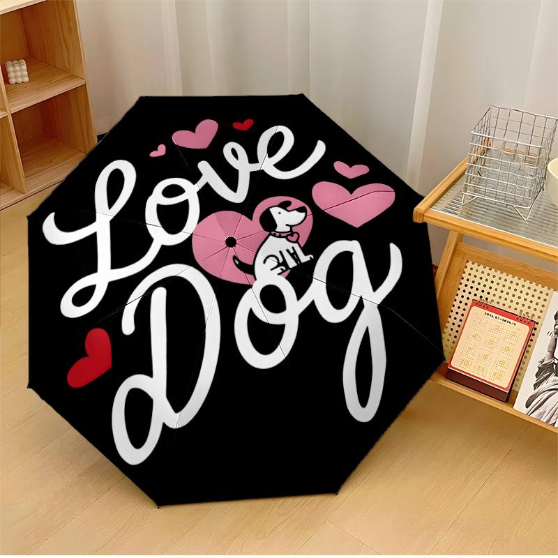 Kiss The Dog Printed umbrella windproof folding umbrella portable sun and rain umbrella suitable for gifting
Kiss The Dog Printed umbrella windproof folding umbrella portable sun and rain umbrella suitable for gifting