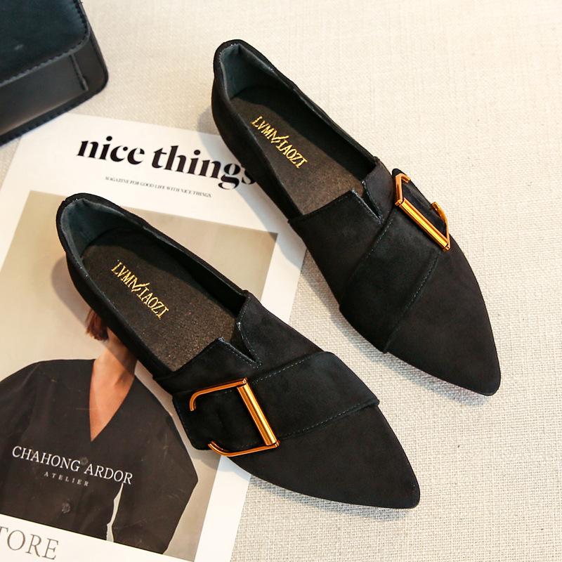 New Fashion Women Suede Leather Flat Shoes Girl Boat Shoes Pointed Toe Slip-on Loafers Big Size 43 чорний
New Fashion Women Suede Leather Flat Shoes Girl Boat Shoes Pointed Toe Slip-on Loafers Big Size 43 чорний