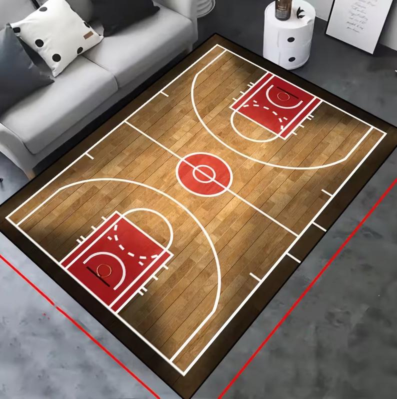 Basketball Court Design Carpet with Court Lines Large Anti Slip Suitable for Home Bedrooms ooms Basketball Decoration Carpet 40X60cm
Basketball Court Design Carpet with Court Lines Large Anti Slip Suitable for Home Bedrooms ooms Basketball Decoration Carpet 40X60cm