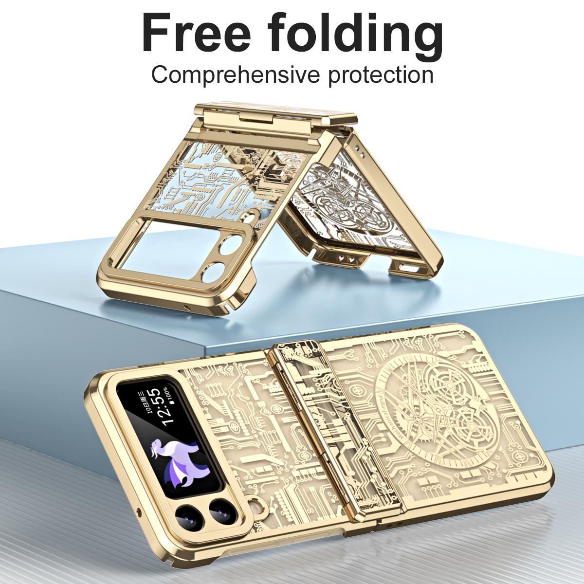 Mechanical Legend Series for Samsung Galaxy Z Flip4 5G Protective Phone Case Hard PC Electroplating Cover Champagne Gold
Mechanical Legend Series for Samsung Galaxy Z Flip4 5G Protective Phone Case Hard PC Electroplating Cover Champagne Gold