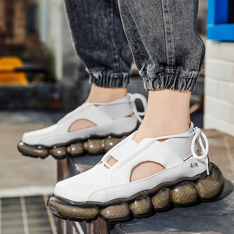 2025 new summer microfiber leather sandals men s muffin shoes bag head Roman sandals 39
2025 new summer microfiber leather sandals men s muffin shoes bag head Roman sandals 39