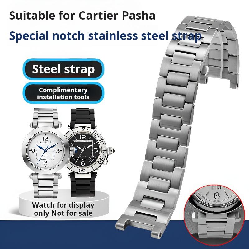 High quality Stainless steel watch strap For Cartier PASHA watchband men stainless steel bracelet 22-14mm 20-12 notch Free screw 18-10mm срібний
High quality Stainless steel watch strap For Cartier PASHA watchband men stainless steel bracelet 22-14mm 20-12 notch Free screw 18-10mm срібний