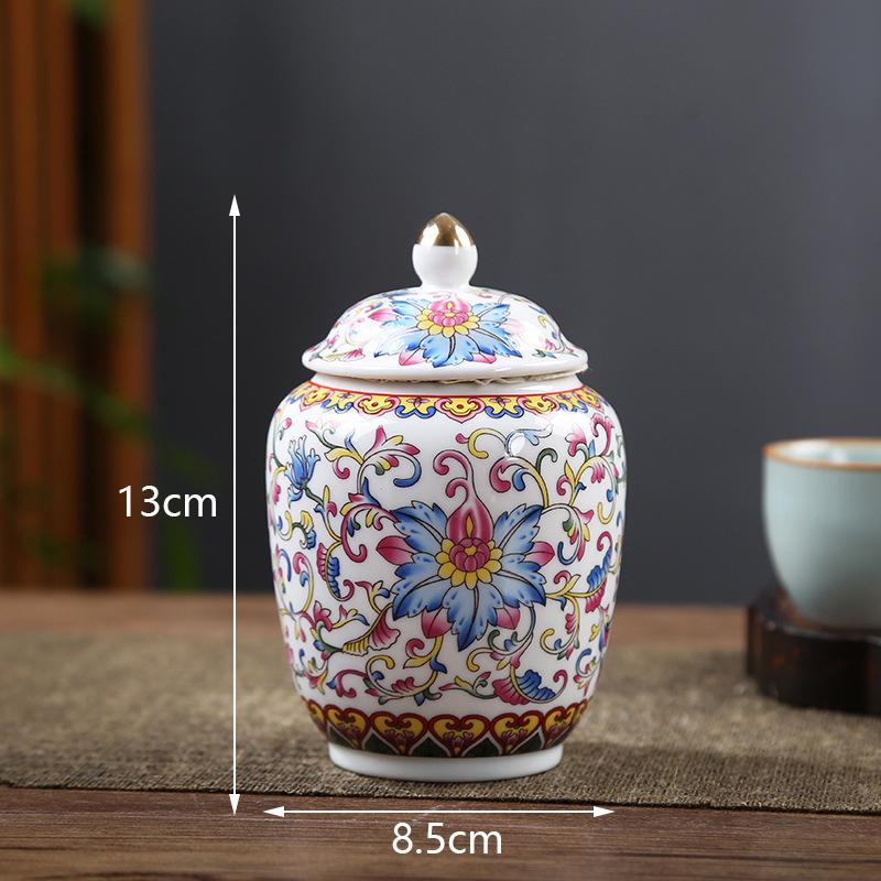 Сине-белая керамическая банка для чая с крышкой, китайская бытовая влагонепроницаемая герметичная банка, ретро-банка общего назначения, подарочная керамическая емкость для хранения