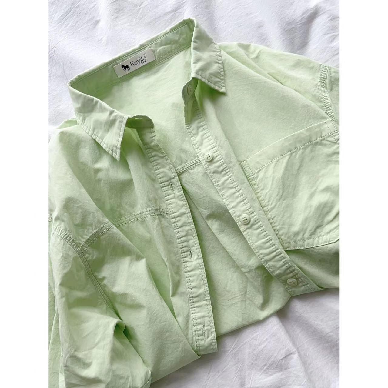 Large Size Women s Summer Shirt Women s Slim Versatile Layered Bottoming Shirt Long-sleeved Top XS зелений
Large Size Women s Summer Shirt Women s Slim Versatile Layered Bottoming Shirt Long-sleeved Top XS зелений