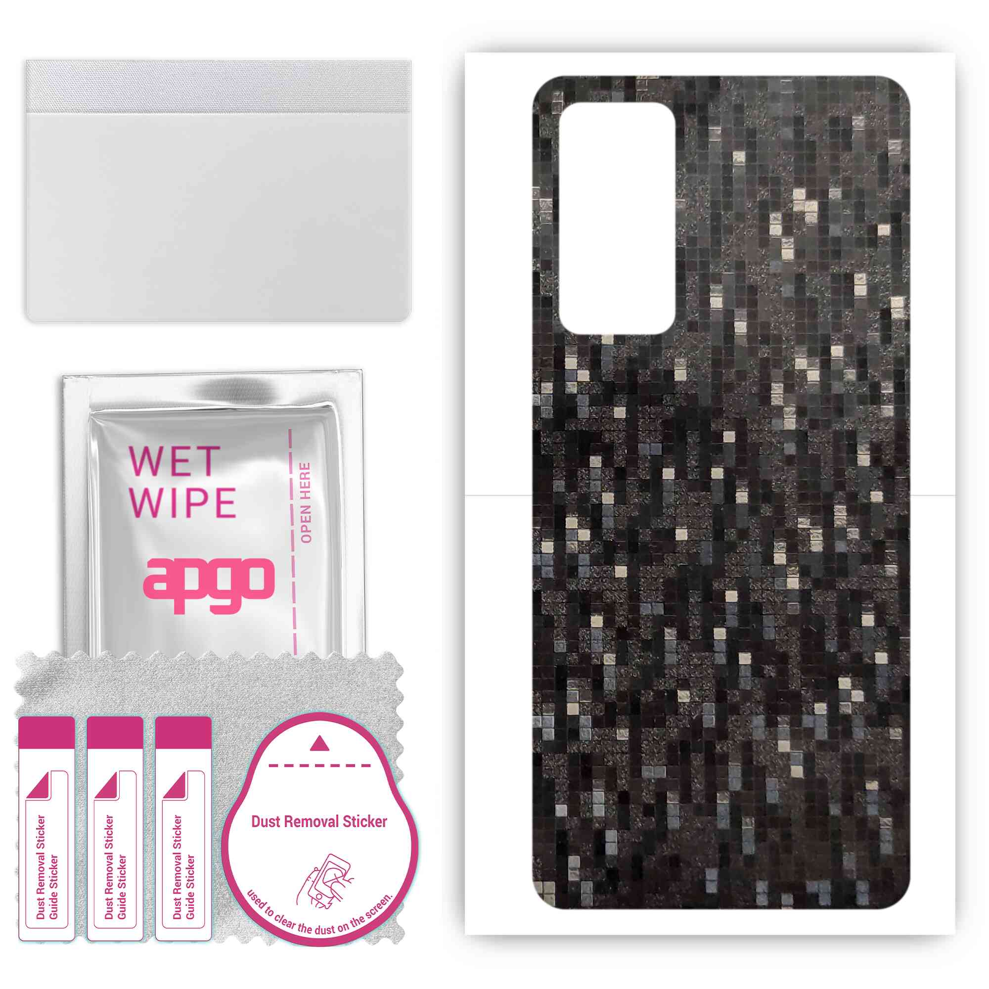 apgo Protective Skin Sticker for the back compatible with Honor Play4, Wrap Film, Foil, Vinyl - Pattern Carbon Black Pixel
apgo Protective Skin Sticker for the back compatible with Honor Play4, Wrap Film, Foil, Vinyl - Pattern Carbon Black Pixel