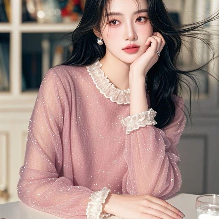 Весенняя французская блестящая шифоновая блузка – Шикарная свободная рубашка с красивой кружевной отделкой для женщин XL розовый
Весенняя французская блестящая шифоновая блузка – Шикарная свободная рубашка с красивой кружевной отделкой для женщин XL розовый