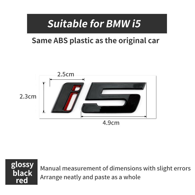 Suitable for BMW I5 logo modification edrive40 alphanumeric decorative sticker G68 rear emblem
Suitable for BMW I5 logo modification edrive40 alphanumeric decorative sticker G68 rear emblem
