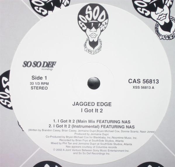 12inch Record JAGGED EDGE, NAS - I Got It 2 CAS56813 So So Def 2002 US Rap & Hip-Hop/R&B Used
12inch Record JAGGED EDGE, NAS - I Got It 2 CAS56813 So So Def 2002 US Rap & Hip-Hop/R&B Used