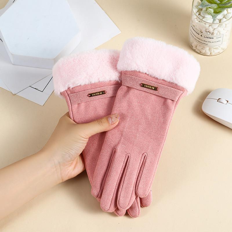 Womens Winter Touchscreen Gloves With Rabbit Fur For Outdoor Commuting
Womens Winter Touchscreen Gloves With Rabbit Fur For Outdoor Commuting