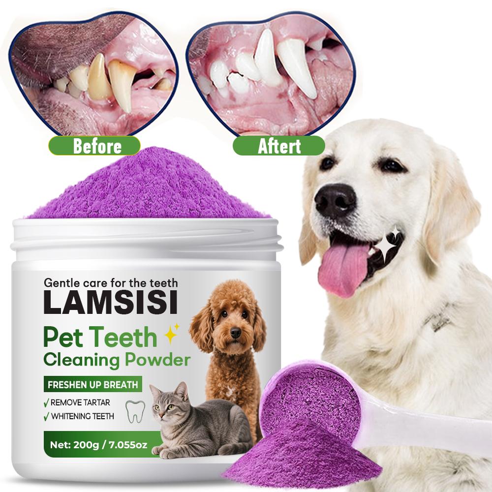 Pet Dental Powder - Cleanses the Mouth, Reduces Bad Breath, and Improves Overall Oral Health,200g
Pet Dental Powder - Cleanses the Mouth, Reduces Bad Breath, and Improves Overall Oral Health,200g
