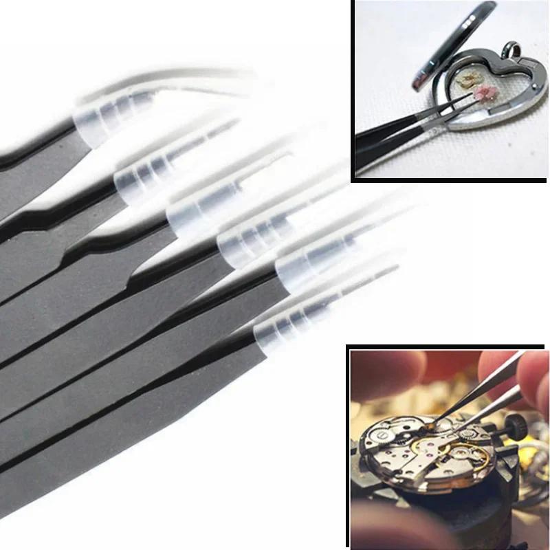 6PCS Anti-Static Stainless Steel Tweezers Set for Electronics Phone Repairing Tool Eyebrow/Eyelash Tweezers 6 Pcs set
6PCS Anti-Static Stainless Steel Tweezers Set for Electronics Phone Repairing Tool Eyebrow/Eyelash Tweezers 6 Pcs set