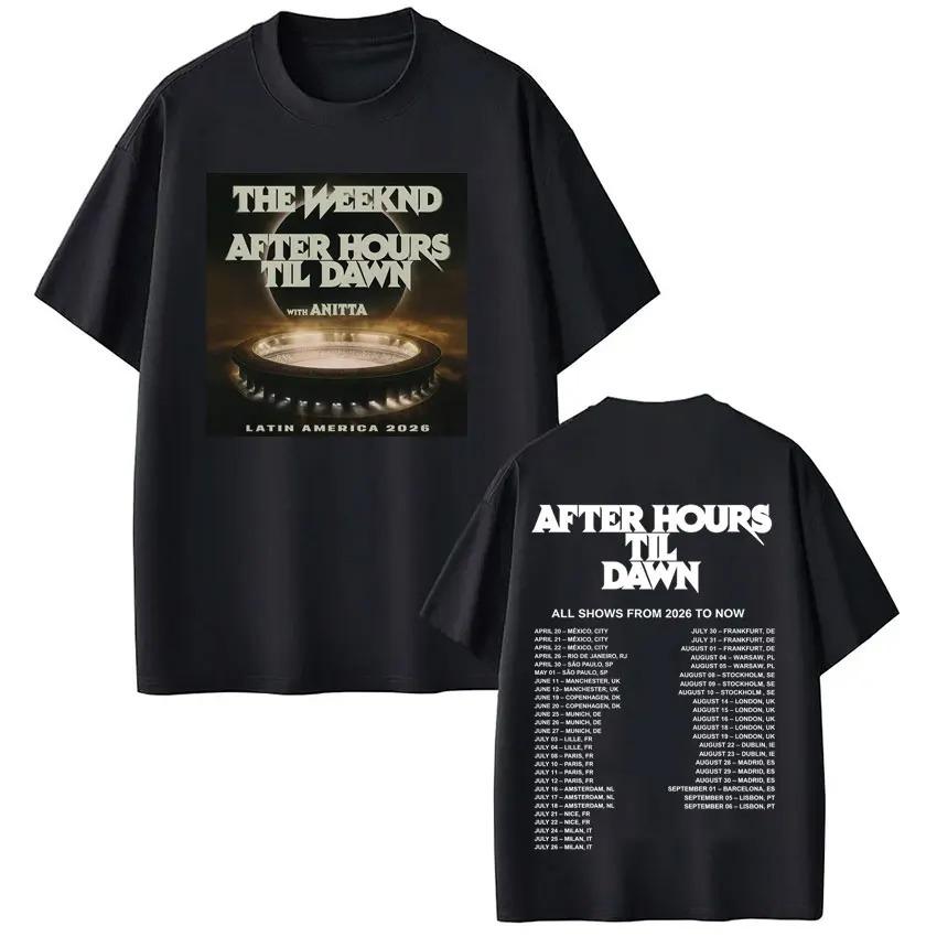 Повседневные хлопковые футболки с коротким рукавом, свободные, Мерч The Weeknd After Hours Til Dawn Tour 2026, футболки унисекс, женская модная одежда S
Повседневные хлопковые футболки с коротким рукавом, свободные, Мерч The Weeknd After Hours Til Dawn Tour 2026, футболки унисекс, женская модная одежда S