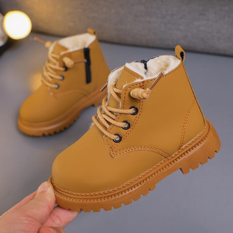 Pure Color Children Boots Winter New Velvet Boots for Girls England Style Kids Snow Boots Student Keeping Warm Shoes H08242 21 коричневый
Pure Color Children Boots Winter New Velvet Boots for Girls England Style Kids Snow Boots Student Keeping Warm Shoes H08242 21 коричневый