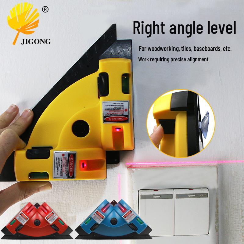 90° Tile Laying Tool: Wall Tile Leveling, Laser Angle Meter, Right Angle Ground Line Tool Blue laser square level (without batteries)
90° Tile Laying Tool: Wall Tile Leveling, Laser Angle Meter, Right Angle Ground Line Tool Blue laser square level (without batteries)
