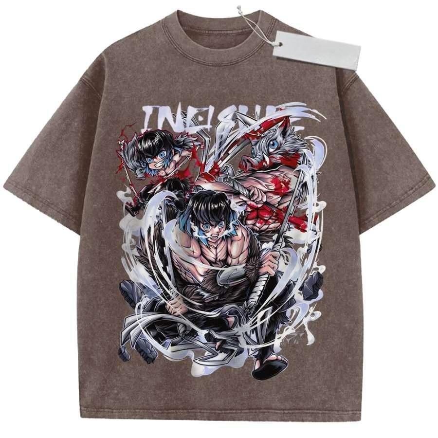 Unisex Washed Black Vintage T Shirt Demon Slayer Hashibira Inosuke Beast Form High Quality Fabric for Home Leisure Travel M
Unisex Washed Black Vintage T Shirt Demon Slayer Hashibira Inosuke Beast Form High Quality Fabric for Home Leisure Travel M