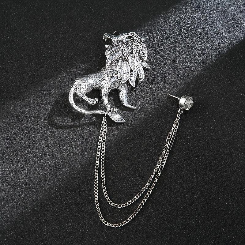 Retro Fashion Lapel Pin - Lion Hanging Chain Brooch Suit Pin Accessory
Retro Fashion Lapel Pin - Lion Hanging Chain Brooch Suit Pin Accessory